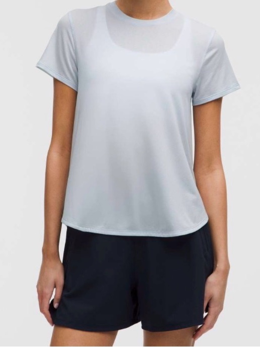 Lululemon Light Blue Short Sleeve Crew Tee size large